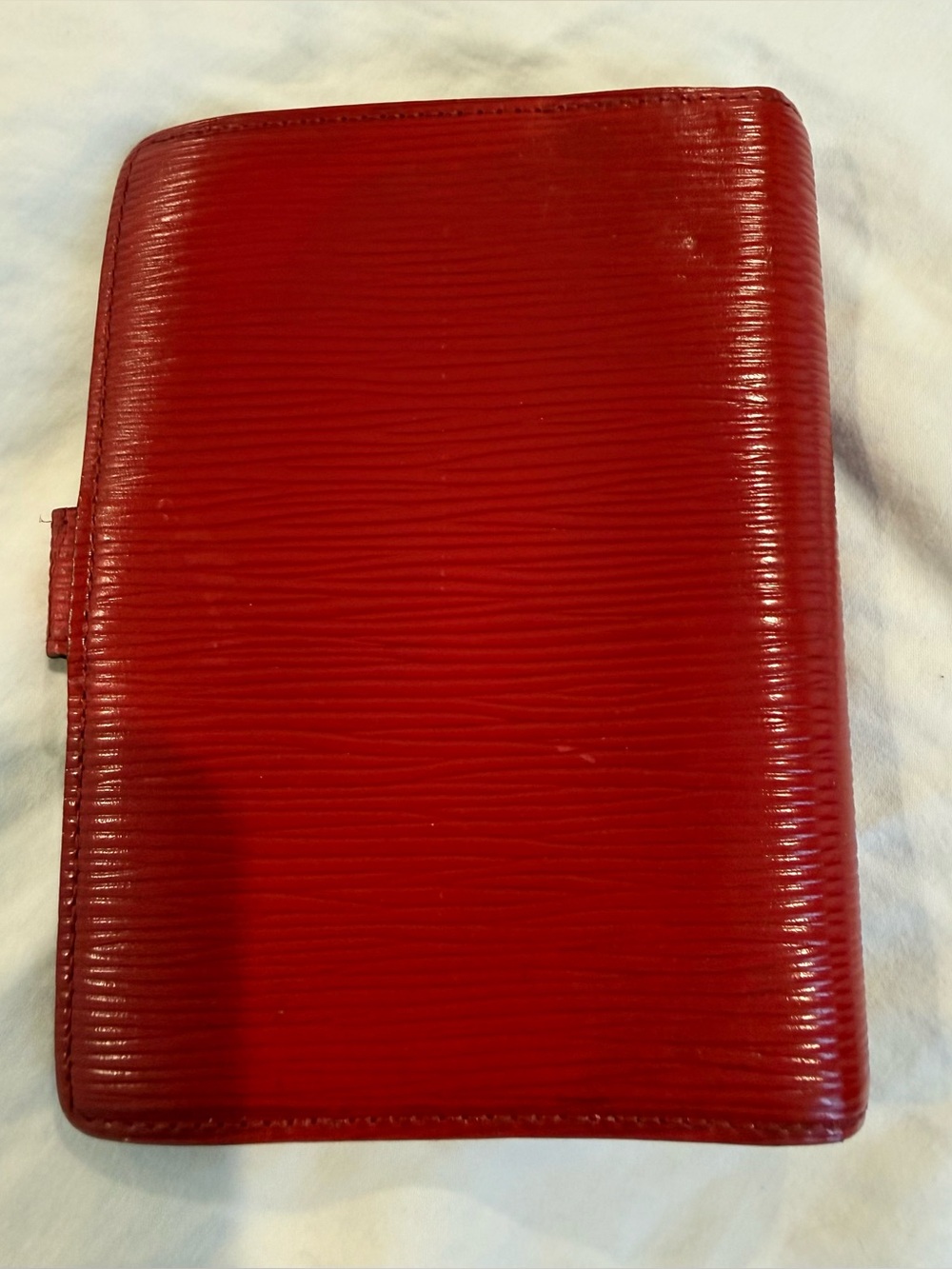Authentic VGC Preloved Red Louis Vuitton Agenda PM notebook Epi leather - Picture 3 of 12